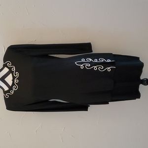 Vintage Positive Attitude Black Lined Dress 9/10